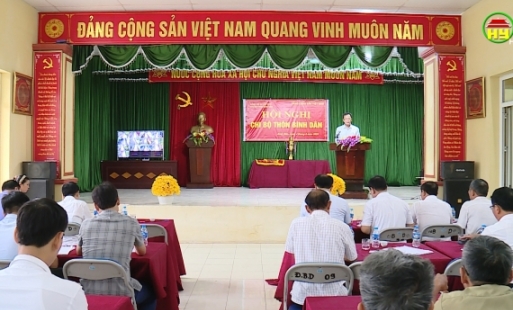 Bí thư Tỉnh uỷ Nguyễn Hữu Nghĩa dự sinh hoạt Chi bộ thôn Bình Dân