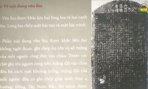 Đề nghị công nhận bảo vật Quốc gia bia đá “Đại Bi Diên Minh tự bi” tại xã Lạc Đạo