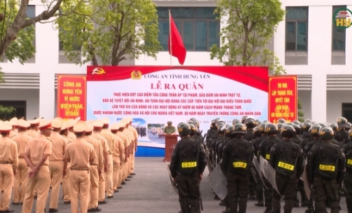 Công an tỉnh ra quân trấn áp tội phạm