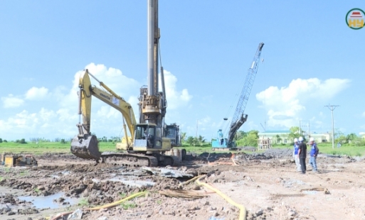 Khí thế thi công trên các công trình trọng điểm