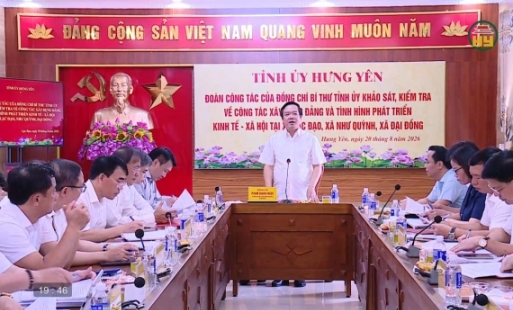 Đồng chí Bí thư Tỉnh ủy làm việc tại một số địa phương
