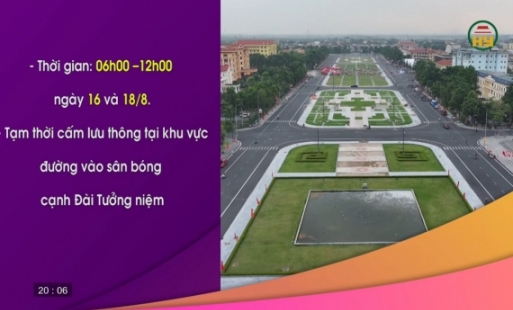 Phân luồng giao thông phục vụ Đại hội TDTT tỉnh