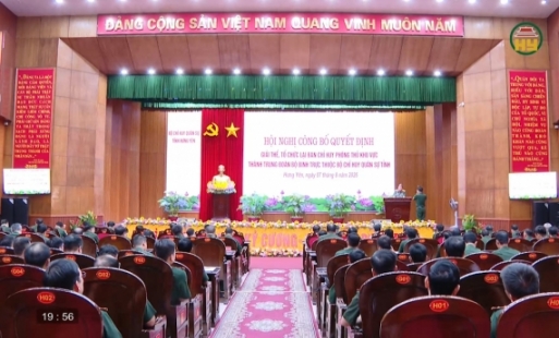 Tổ chức lại Ban Chỉ huy Phòng thủ khu vực
