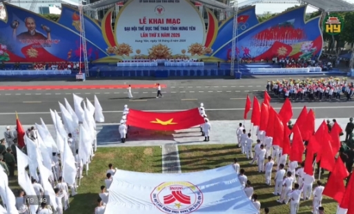 Tổng duyệt lễ khai mạc Đại hội Thể dục thể thao 
