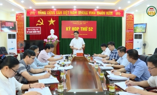 Ủy ban Kiểm tra Tỉnh ủy Hưng Yên xem xét kết luận kiểm tra và thi hành kỷ luật đối với một số tổ chức Đảng, đảng viên