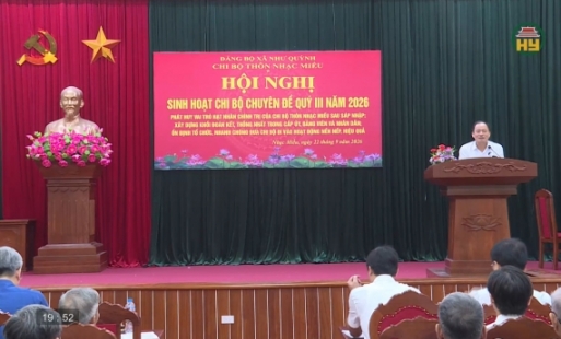 Chi bộ thôn Nhạc Miếu sinh hoạt chuyên đề