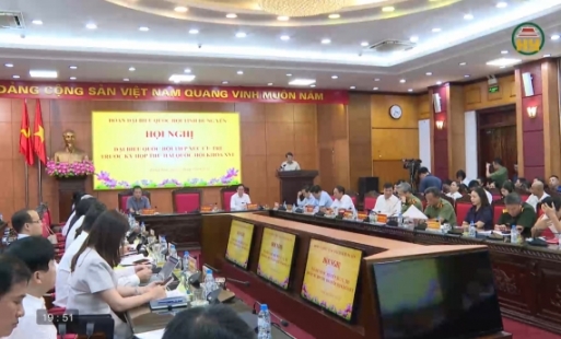 Đoàn đại biểu Quốc hội tiếp xúc cử tri tại phường Thái Bình