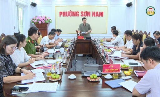 Đồng chí Phó Bí thư Thường trực Tỉnh ủy làm việc tại phường Sơn Nam