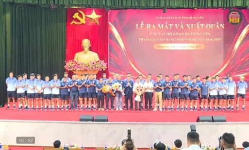 Lễ ra mắt CLB bóng đá Hưng Yên và xuất quân mùa giải 2026-2027