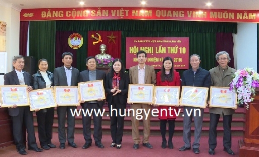 Ủy ban MTTQ Việt Nam tỉnh tổ chức hội nghị lần thứ 10, khóa XIV 