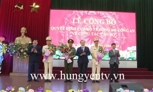 Công bố quyết định bổ nhiệm Giám đốc và Phó Giám đốc Công an tỉnh Hưng Yên
