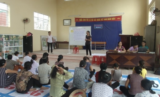 Hiệu quả từ mô hình câu lạc bộ nuôi con bằng sữa mẹ ở Tiên Lữ