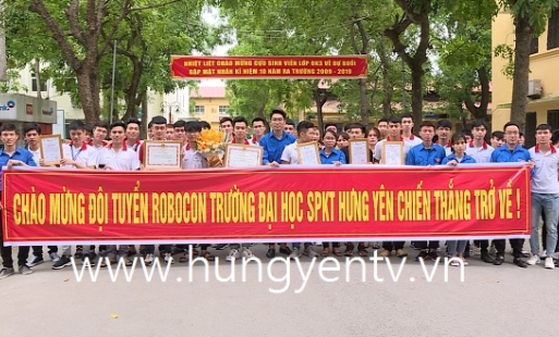 Đại học Sư phạm kỹ thuật Hưng Yên giành giải Nhì cuộc thi Robocon Việt Nam 2019