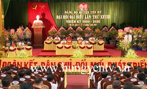 Khai mạc Đại hội Đảng bộ huyện Yên Mỹ lần thứ XXVIII, nhiệm kỳ 2020 - 2025