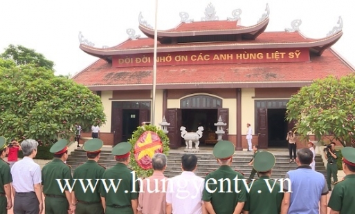 Ban liên lạc tướng lĩnh đồng hương Hưng Yên tri ân các anh hùng liệt sỹ quê hương
