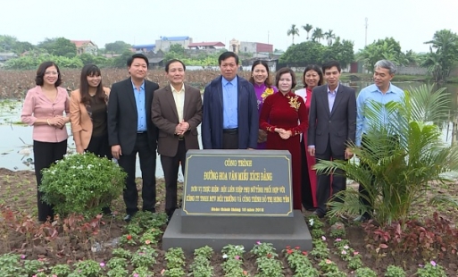 Khánh thành đường hoa Văn Miếu Xích Đằng