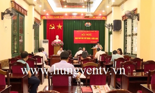 Hưng Yên: Giao ban báo chí tháng 5/2020