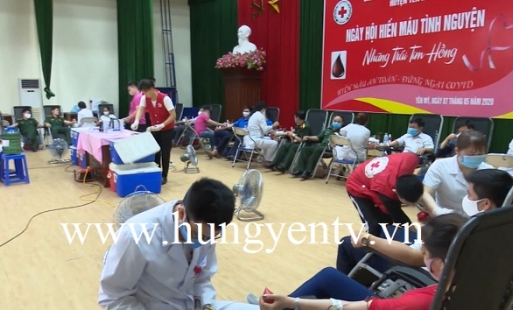 Yên Mỹ: Ngày hội hiến máu tình nguyện thu trên 500 đơn vị máu