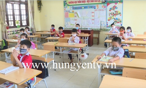 Hưng Yên: 90 nghìn học sinh từ lớp 1 đến lớp 4 đi học trở lại 