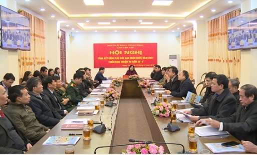 Tổng kết công tác dân vận toàn quốc năm 2017, triển khai nhiệm vụ năm 2018