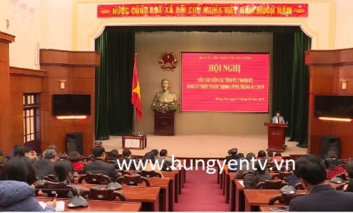 Hội nghị trực tuyến báo cáo viên toàn quốc tháng 1/2019
