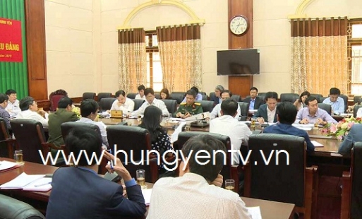 UBND  tỉnh Hưng Yên giao ban công tác với các sở,  ngành và các huyện, thành phố