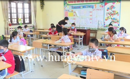 Hưng Yên: Gần 300 nghìn học sinh đi học trở lại 