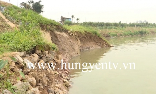 Tình trạng sạt lở kè Phi Liệt trên Sông Hồng