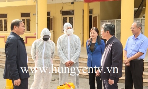 Kiểm tra công tác chuẩn bị phòng chống dịch Covid - 19 tại các trường THPT ở Hưng Yên