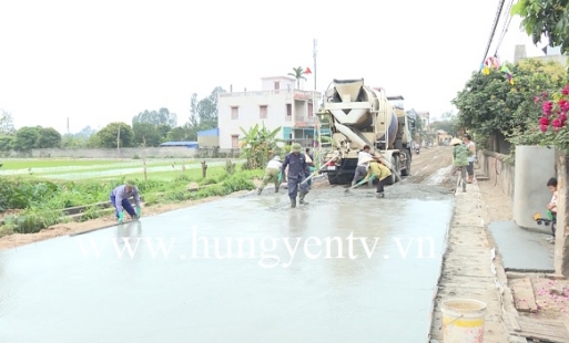 Ân Thi huy động trên 1.100 tỷ đồng xây dựng nông thôn mới