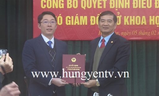 Công bố quyết định bổ nhiệm Phó Giám đốc Sở Khoa học và Công nghệ tỉnh Hưng Yên