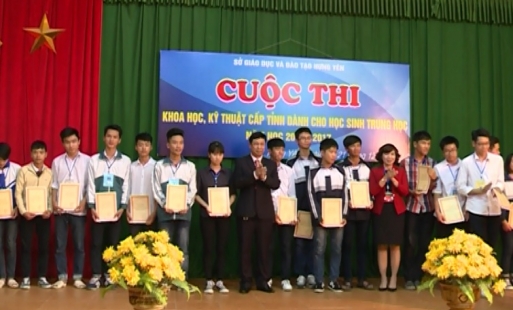 34 dự dự án của học sinh trung học Hưng Yên đua tài tại cuộc thi khoa học kỹ thuật