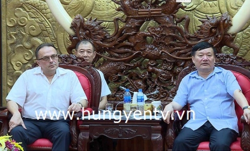 Chủ tịch UBND tỉnh Nguyễn Văn Phóng tiếp và làm việc với Đại sứ đặc mệnh toàn quyền Cộng hoà Belarus 