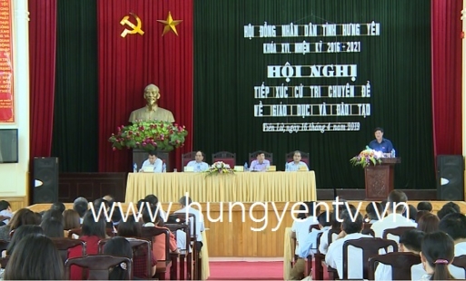 HĐND tỉnh Hưng Yên tiếp xúc cử tri chuyên đề về giáo dục và đào tạo
