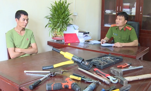 Bắt đối tượng từ Hà Nội xuống xã Yên Phú, Yên Mỹ trộm cắp tài sản