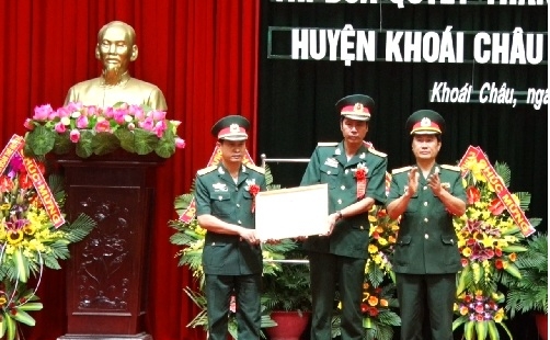 Đại hội thi đua Quyết thắng lực lượng vũ trang huyện Khoái Châu giai đoạn 2012 – 2017