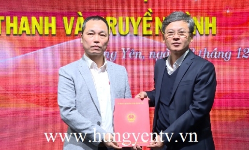Công bố Quyết định bổ nhiệm Phó Giám đốc Đài PT&TH Hưng Yên