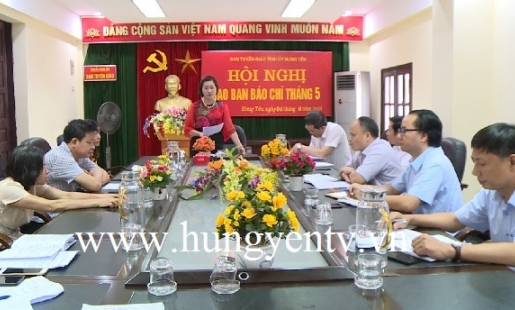 Hưng Yên giao ban báo chí tháng 5 