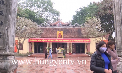 Dừng khai hội đền Phù Ủng, huyện Ân Thi