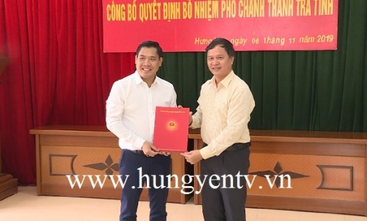 Phó Chánh Văn phòng Tỉnh ủy được bổ nhiệm làm Phó Chánh Thanh tra tỉnh Hưng Yên