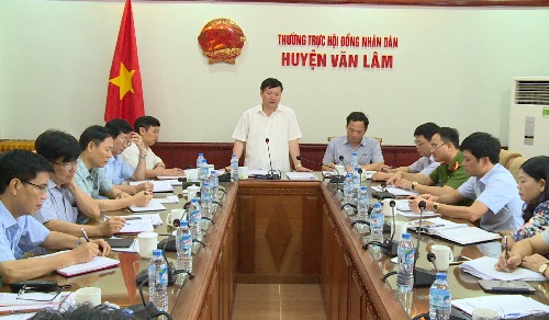 Chủ tịch UBND tỉnh làm việc với lãnh đạo chủ chốt huyện Văn Lâm