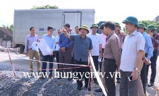 Chủ tịch UBND tỉnh kiểm tra tiến độ một số dự án giao thông trọng điểm