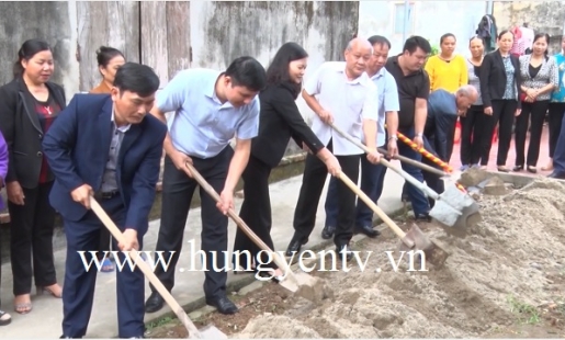 Ân Thi đẩy nhanh tiến độ hỗ trợ xây dựng nhà ở cho hộ nghèo và người có công 