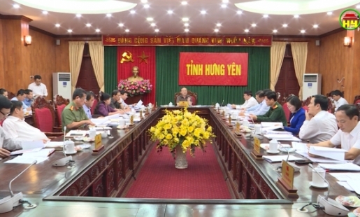 Ban thường vụ Tỉnh ủy tổ chức họp về công tác chuẩn bị Đại hội Đảng bộ tỉnh lần thứ  XIX
