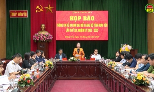 Họp báo về Đại hội đại biểu Đảng bộ tỉnh lần thứ XIX