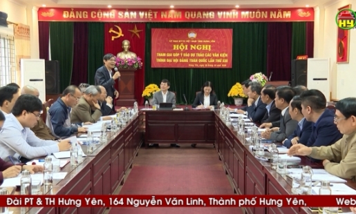 MTTQ Việt Nam tỉnh: lấy ý kiến tham gia góp ý vào Dự thảo các Văn kiện trình Đại hội XIII của Đảng