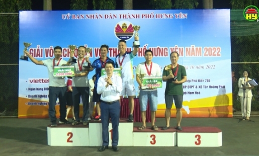 Bế mạc giải quần vợt thành phố Hưng Yên năm 2022