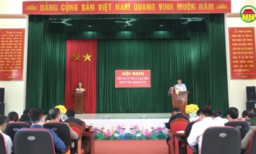 Đoàn đại biểu HĐND tỉnh tiếp xúc cử tri huyện Kim Động