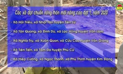  Hưng Yên công nhận 13 xã đạt chuẩn NTM nâng cao đợt 1 năm 2020