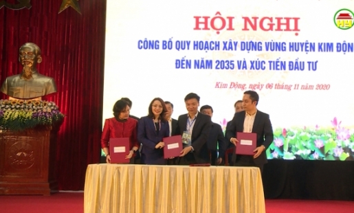Kim Động công bố quy hoạch xây dựng vùng huyện đến năm 2035 và xúc tiến đầu tư